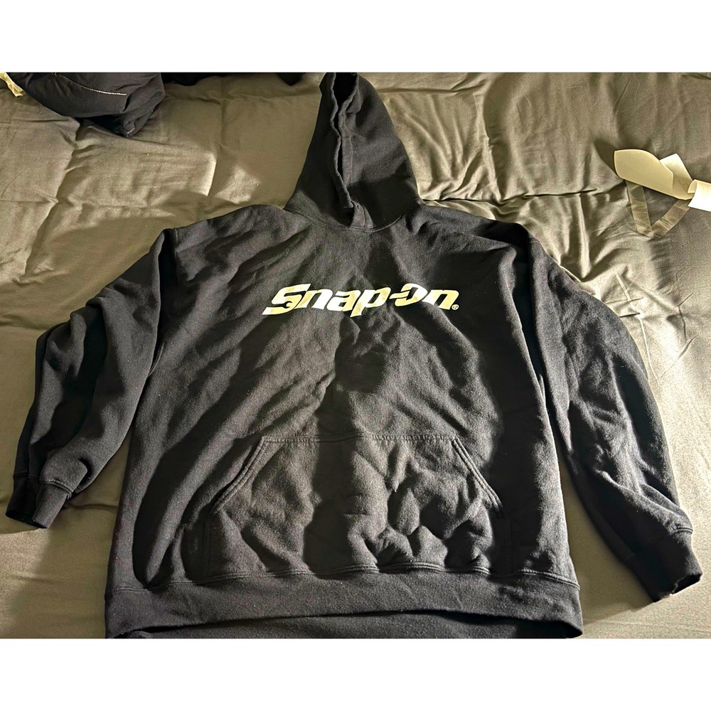 Snap-On Tools Black Gildan Heavy Blend Graphic Logo Hoodie Mens 2XL